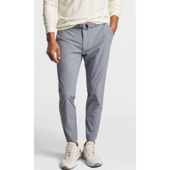 NWT Peter Millar Crown Crafted Blade Performance Ankle Pant GALE Gray 36/30 $198 - Picture 3 of 11